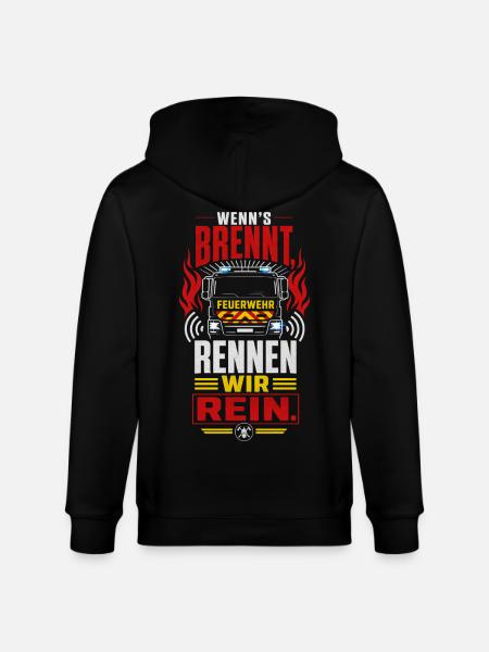 Feuerwehr - Stanley/Stella Unisex Bio-Kapuzenjacke CULTIVATOR - Schwarz