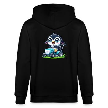 Penguin Tracteur Horticulture Paysagiste - Veste à capuche bio CULTIVATOR Stanley/Stella Unisexe - noir - Dos - Anna (173cm)