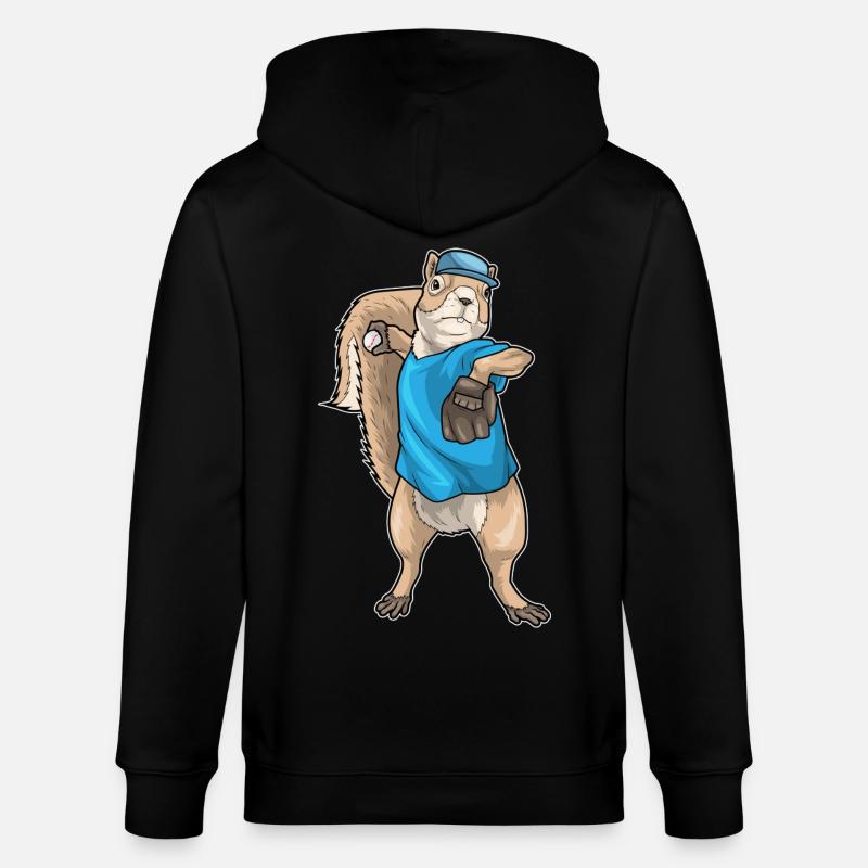 Gant de baseball Squirrel - Veste à capuche bio CULTIVATOR Stanley/Stella Unisexe - noir
