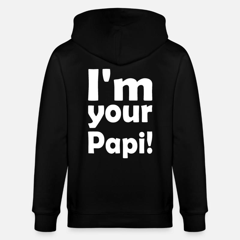 Im your papi - Stanley/Stella Unisex Bio-Kapuzenjacke CULTIVATOR  - Schwarz