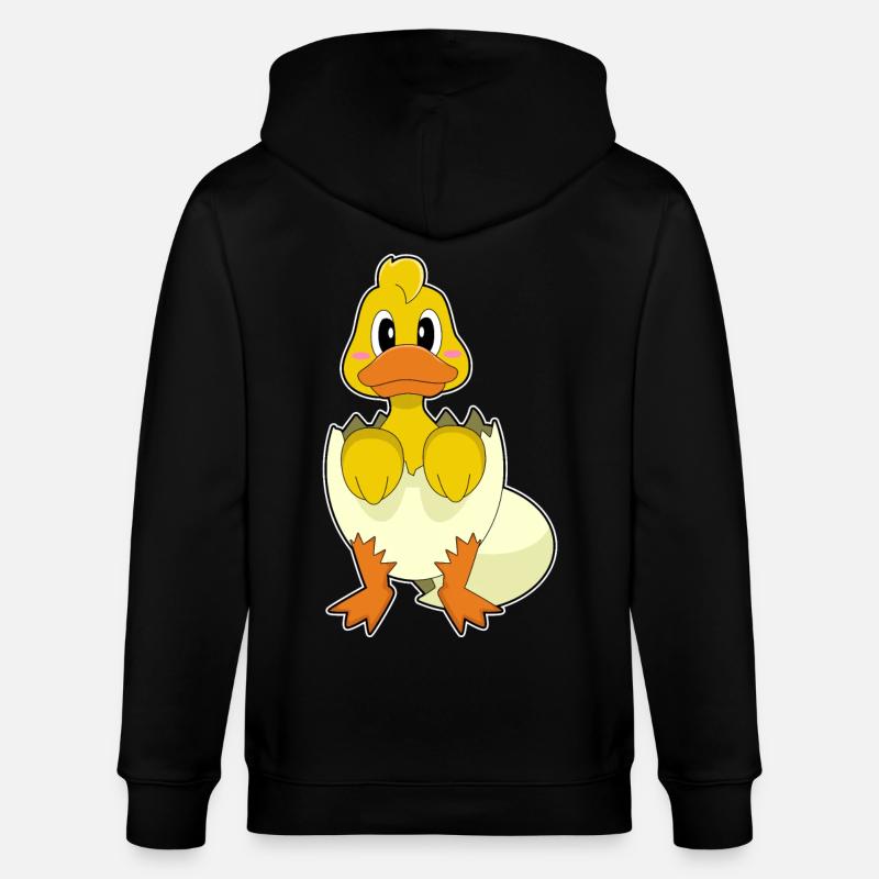 Coquille d’œuf de canard - Veste à capuche bio CULTIVATOR Stanley/Stella Unisexe - noir