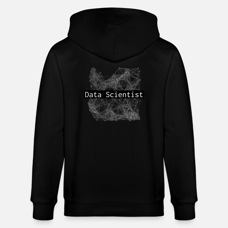 Data scientist - Veste à capuche bio CULTIVATOR Stanley/Stella Unisexe - noir