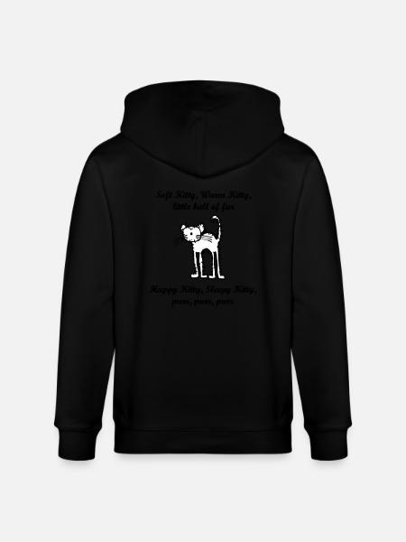 soft_kitty - Veste à capuche bio CULTIVATOR Stanley/Stella Unisexe - noir