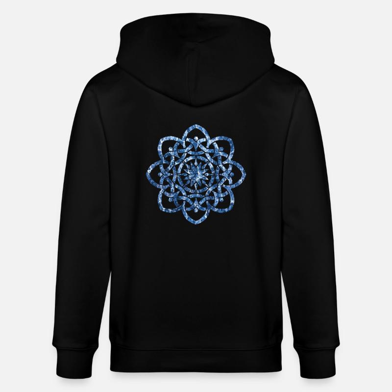 celtic knot 19 e 206 - Stanley/Stella CULTIVATOR Unisex Organic Hooded Jacket - black