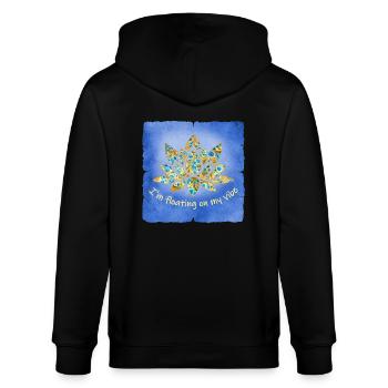 lotus e 243 - Stanley/Stella Unisex Bio-Kapuzenjacke CULTIVATOR  - Schwarz - Hinten - Anna (173cm)