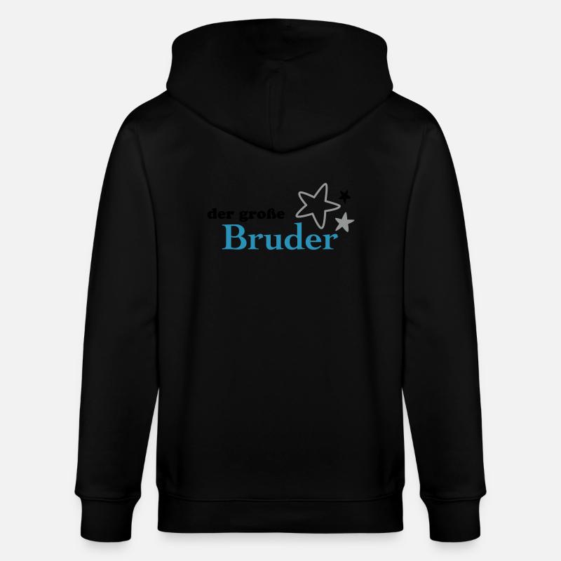 Der große Bruder - Stanley/Stella Unisex Bio-Kapuzenjacke CULTIVATOR  - Schwarz