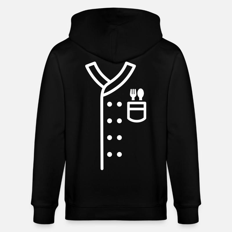 Chef chef chef costume cadeau - Veste à capuche bio CULTIVATOR Stanley/Stella Unisexe - noir