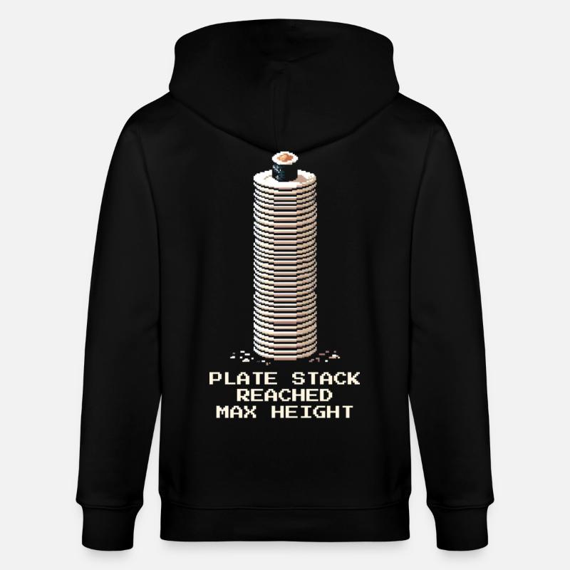 Tellerstapel Maximum | Running Sushi - Stanley/Stella Unisex Bio-Kapuzenjacke CULTIVATOR  - Schwarz