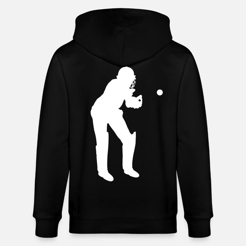 Receveur de cricket en action - Veste à capuche bio CULTIVATOR Stanley/Stella Unisexe - noir