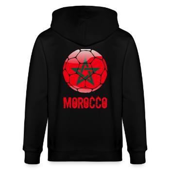 Maroc Football - Veste à capuche bio CULTIVATOR Stanley/Stella Unisexe - noir - Dos - Anna (173cm)