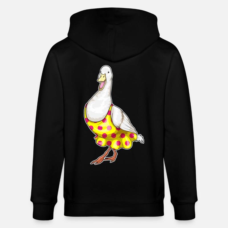 Robe à pois de canard - Veste à capuche bio CULTIVATOR Stanley/Stella Unisexe - noir