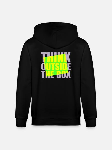 Green Think outside - Stanley/Stella CULTIVATOR  Unisex Organic Hooded Jacket - black