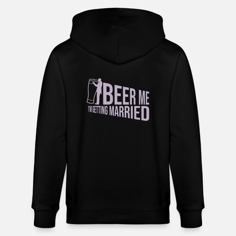 Beer Me Getting Married - Stanley/Stella Unisex Bio-Kapuzenjacke CULTIVATOR  - Schwarz