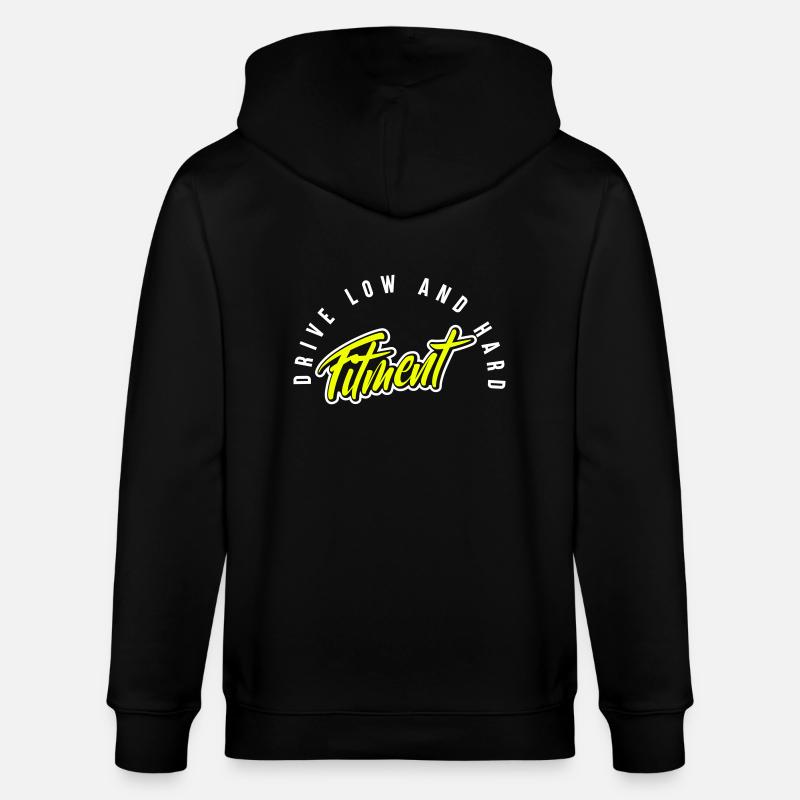 fitment low and hard - Stanley/Stella Unisex Bio-Kapuzenjacke CULTIVATOR  - Schwarz