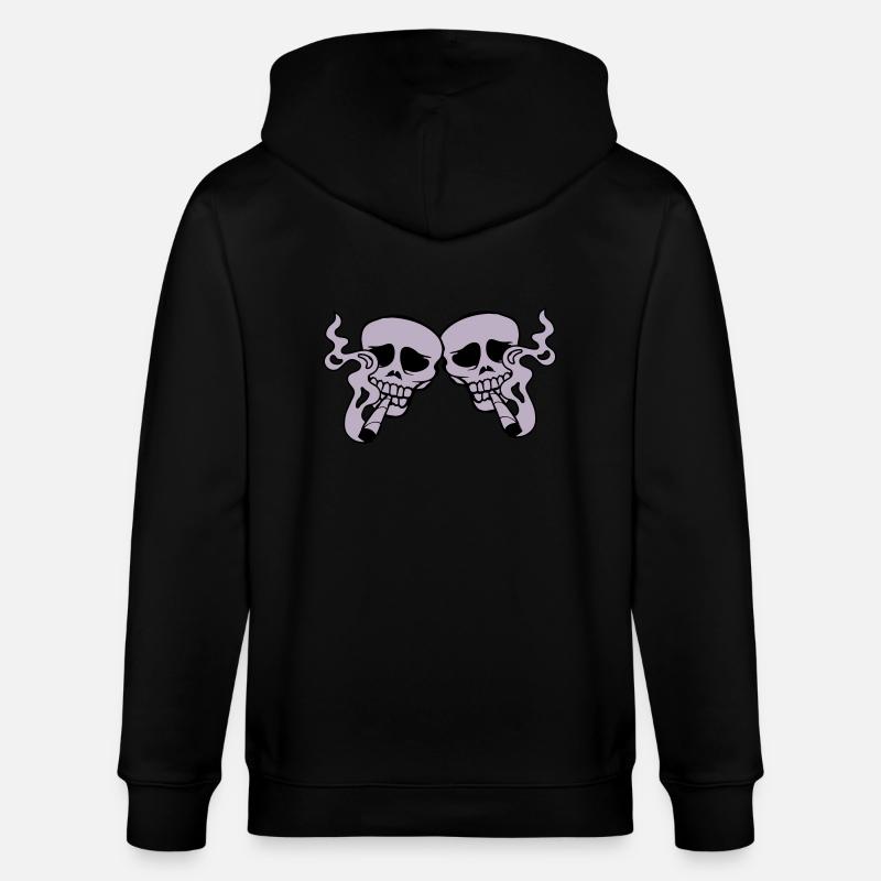2 Freunde Joint rauchen - Stanley/Stella Unisex Bio-Kapuzenjacke CULTIVATOR  - Schwarz