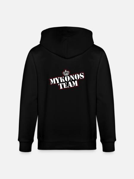Mykonos Team - Stanley/Stella CULTIVATOR  Unisex Organic Hooded Jacket - black