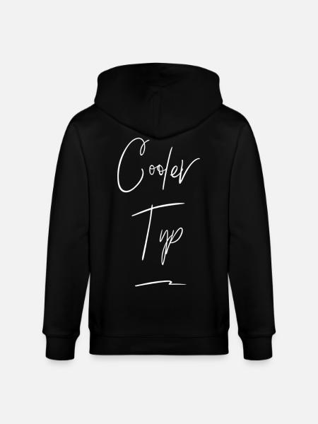 Cool Guy Funny Saying - Stanley/Stella CULTIVATOR  Unisex Organic Hooded Jacket - black