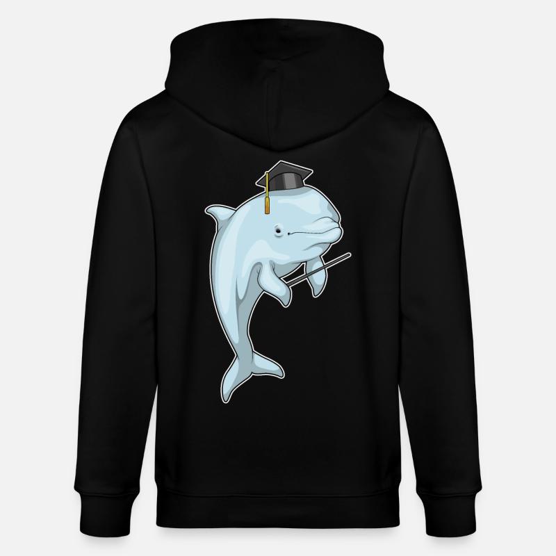 Cylindre du professeur Delfin - Veste à capuche bio CULTIVATOR Stanley/Stella Unisexe - noir