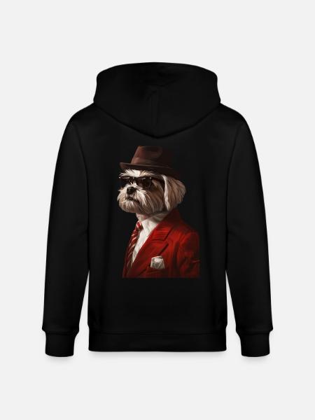 Havaneser - Stanley/Stella Unisex Bio-Kapuzenjacke CULTIVATOR  - Schwarz