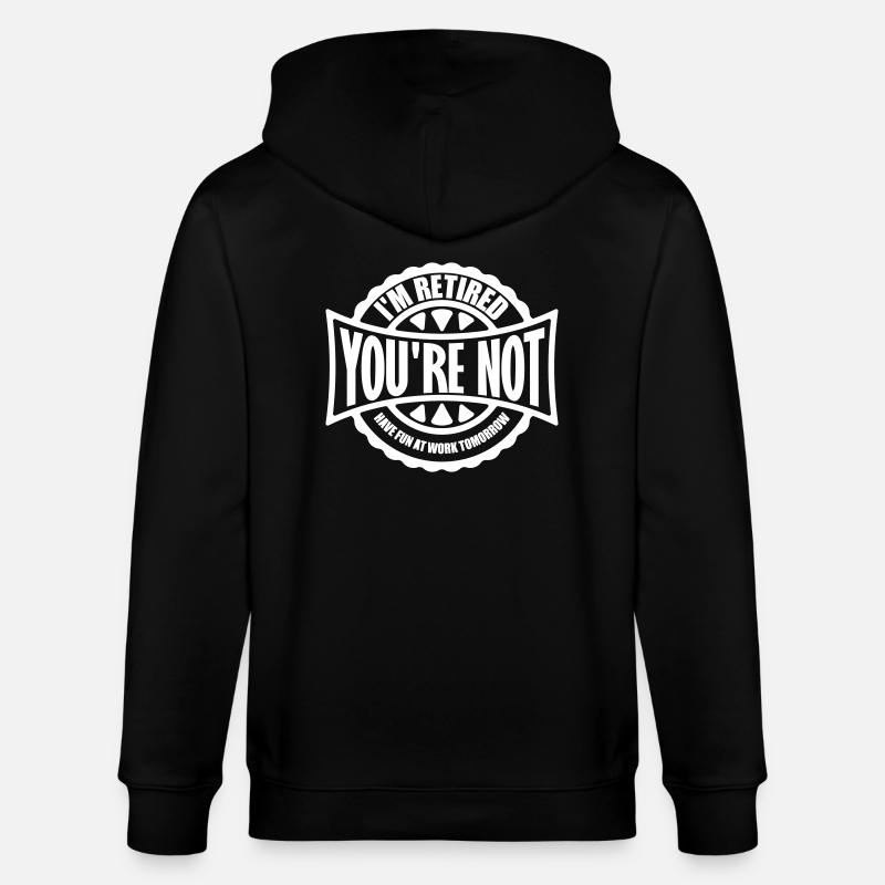 Amusez-vous au travail - Veste à capuche bio CULTIVATOR Stanley/Stella Unisexe - noir