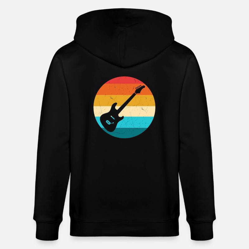 Guitare - Veste à capuche bio CULTIVATOR Stanley/Stella Unisexe - noir