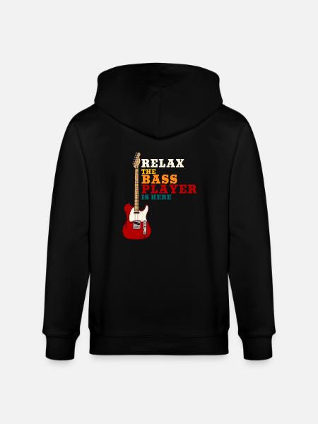 bassist - Stanley/Stella CULTIVATOR  Unisex Organic Hooded Jacket - black