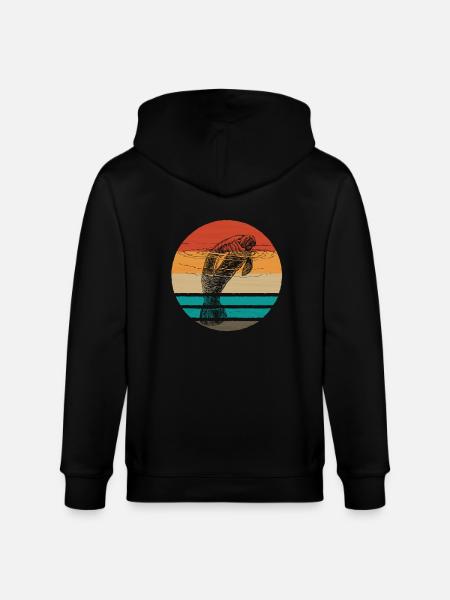 Manatee - Stanley/Stella CULTIVATOR  Unisex Organic Hooded Jacket - black