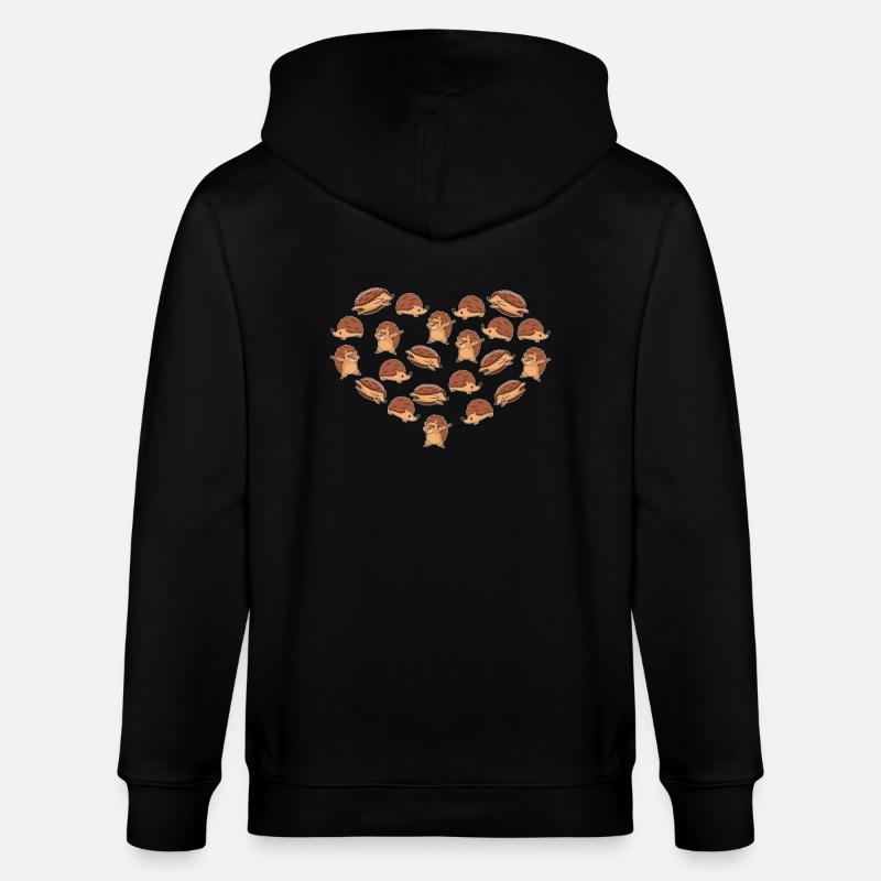 Coeur de Hérisson - Veste à capuche bio CULTIVATOR Stanley/Stella Unisexe - noir