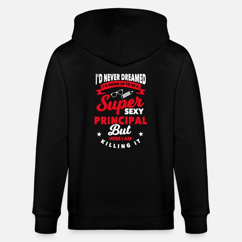 Headmaster Gift - Stanley/Stella CULTIVATOR Unisex Organic Hooded Jacket - black