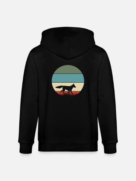 Fuchs - Stanley/Stella Unisex Bio-Kapuzenjacke CULTIVATOR  - Schwarz