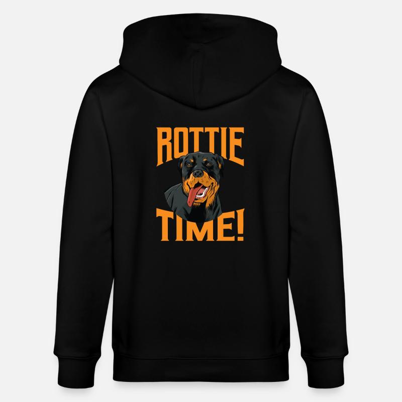Rottweiler Zeit - Veste à capuche bio CULTIVATOR Stanley/Stella Unisexe - noir