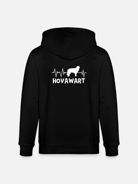Hovawart Herzschlag - Stanley/Stella Unisex Bio-Kapuzenjacke CULTIVATOR  - Schwarz