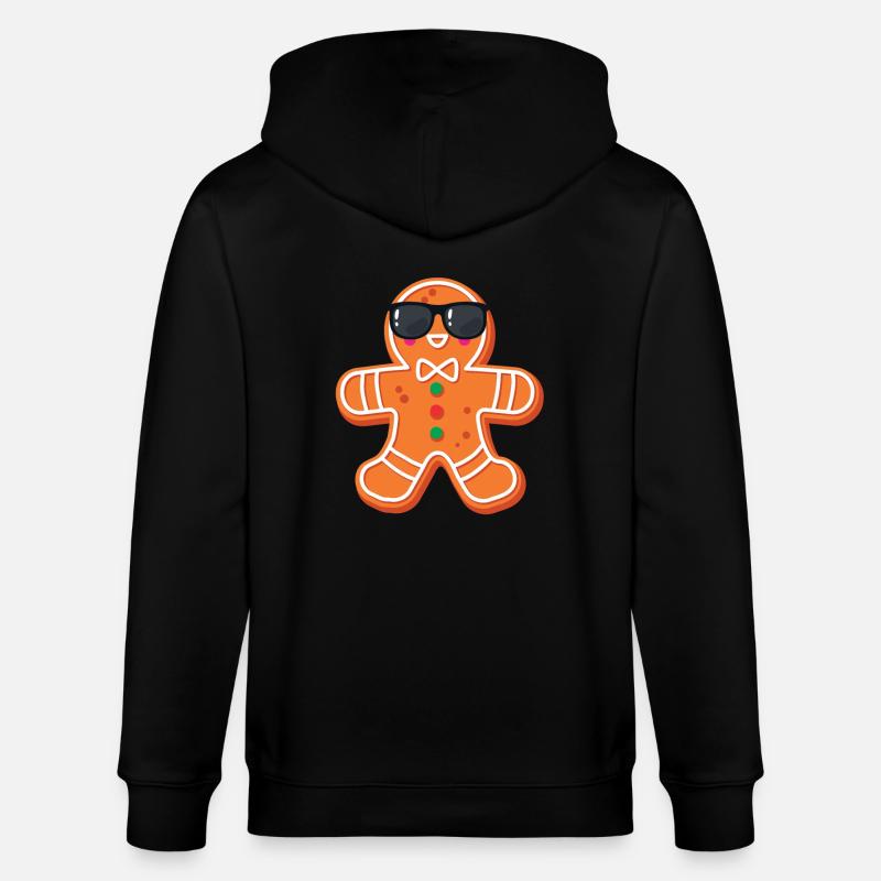 Lebkuchenmann - Stanley/Stella Unisex Bio-Kapuzenjacke CULTIVATOR  - Schwarz
