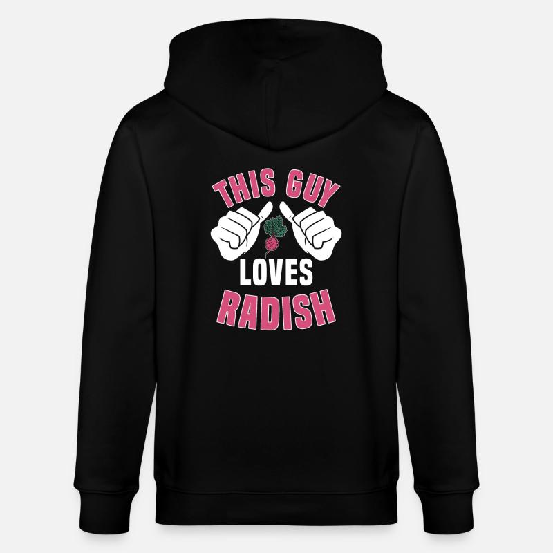 Radieschen Liebhaber - Stanley/Stella Unisex Bio-Kapuzenjacke CULTIVATOR  - Schwarz