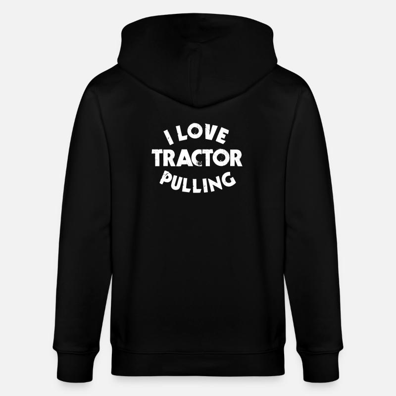 Tractor Pulling - Stanley/Stella Unisex Bio-Kapuzenjacke CULTIVATOR  - Schwarz