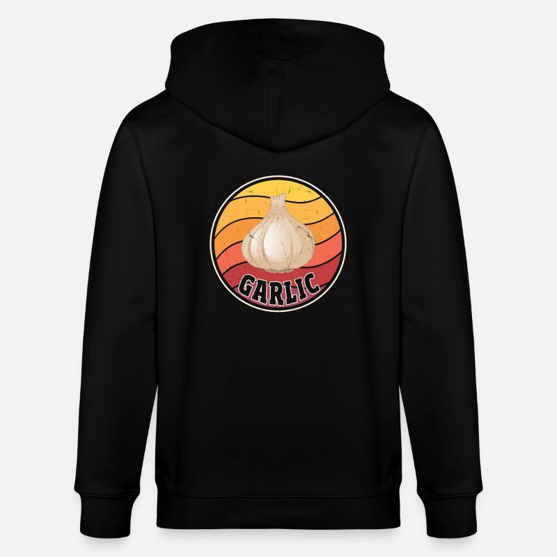 Knoblauch - Stanley/Stella Unisex Bio-Kapuzenjacke CULTIVATOR - Schwarz
