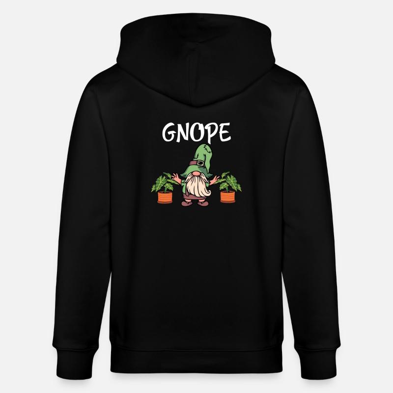 Gartenzwerg Gnope - Stanley/Stella Unisex Bio-Kapuzenjacke CULTIVATOR  - Schwarz