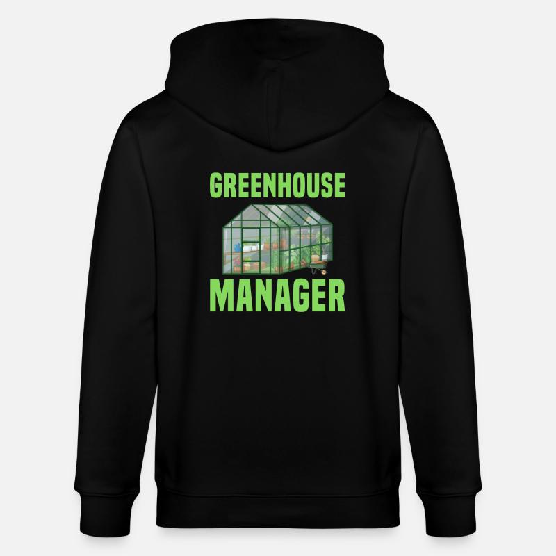Gestionnaire de serre - Veste à capuche bio CULTIVATOR Stanley/Stella Unisexe - noir