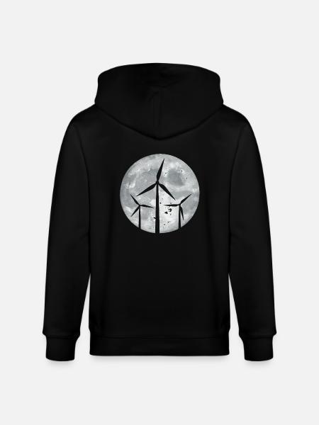 Éolienne - Veste à capuche bio CULTIVATOR Stanley/Stella Unisexe - noir