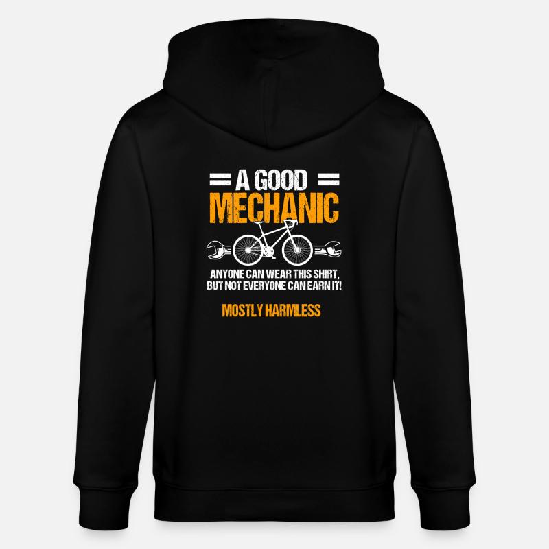 Mécanicien de vélo - Veste à capuche bio CULTIVATOR Stanley/Stella Unisexe - noir