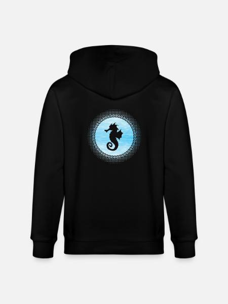 Hippocampe - Veste à capuche bio CULTIVATOR Stanley/Stella Unisexe - noir