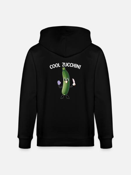 Cool zucchini - Stanley/Stella CULTIVATOR Unisex Organic Hooded Jacket - black