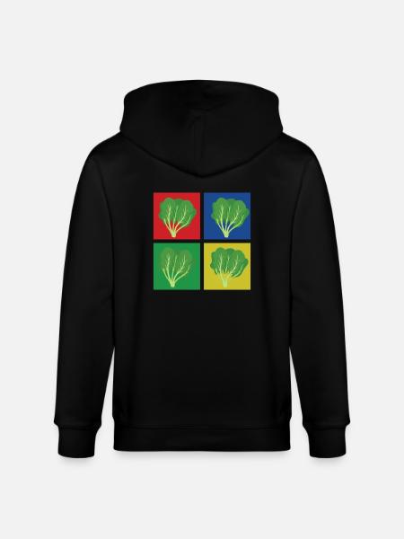 Spinach Shirt - Stanley/Stella CULTIVATOR Unisex Organic Hooded Jacket - black