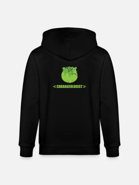 Cabbage lovers - Stanley/Stella CULTIVATOR Unisex Organic Hooded Jacket - black