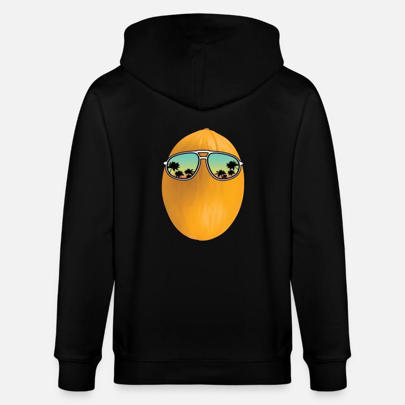 Honigmelone - Stanley/Stella Unisex Bio-Kapuzenjacke CULTIVATOR  - Schwarz