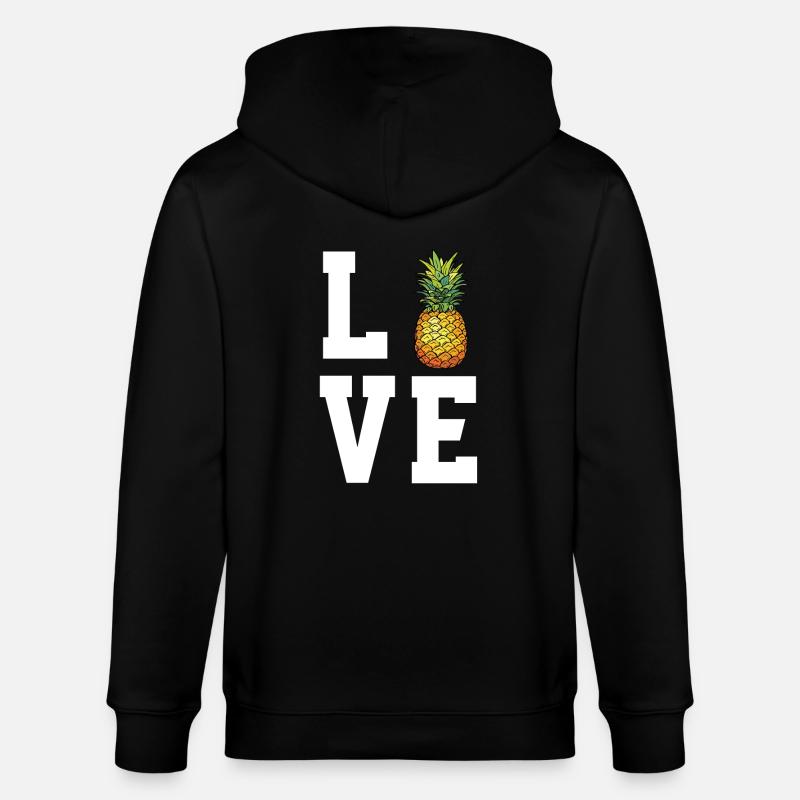 Cher ananas - Veste à capuche bio CULTIVATOR Stanley/Stella Unisexe - noir