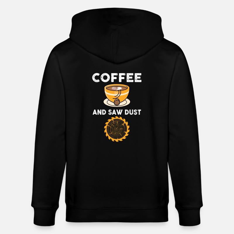 Café et sciure de bois - Veste à capuche bio CULTIVATOR Stanley/Stella Unisexe - noir