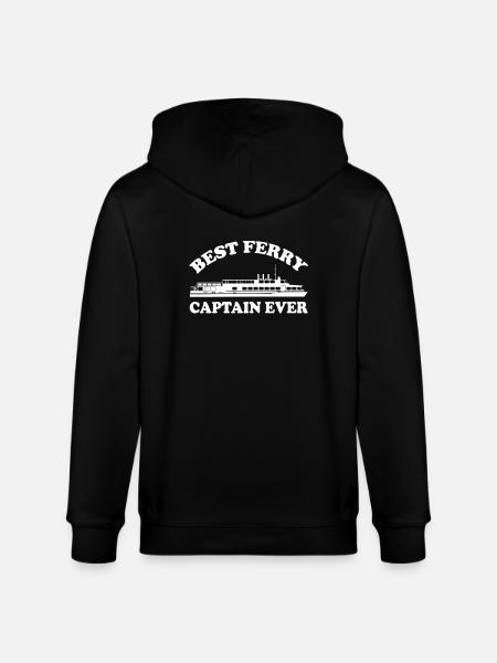 Best Ferry Captain Ever - Stanley/Stella CULTIVATOR  Unisex Organic Hooded Jacket - black