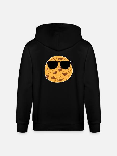 Chocolate Cookies With Sunglasses - Stanley/Stella CULTIVATOR  Unisex Organic Hooded Jacket - black