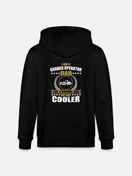 Funny Grader Driver Dad - Stanley/Stella CULTIVATOR  Unisex Organic Hooded Jacket - black